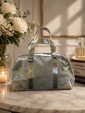 Emporio Armani Diamonds Silver Glitter Bag Y2K Glam Handbag